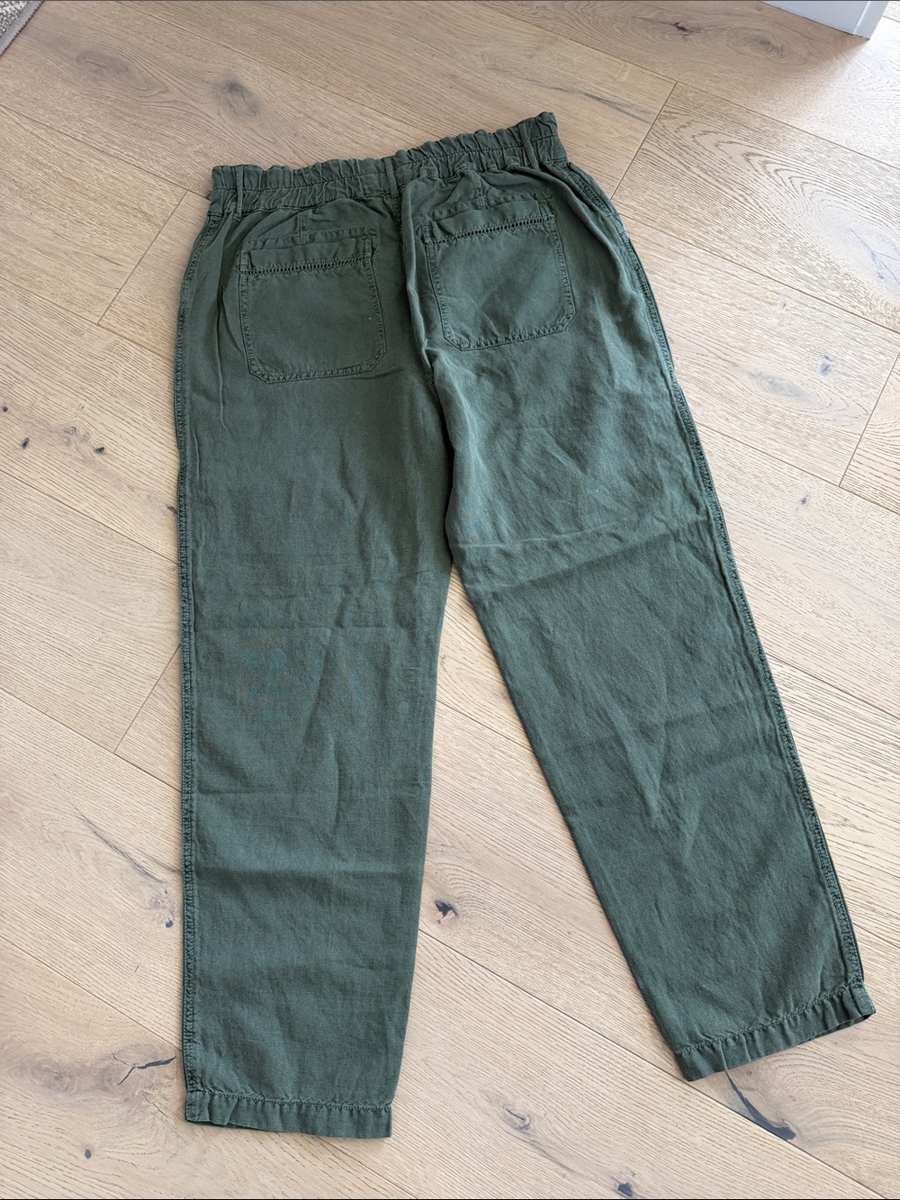 Sundance Rivera Utility Pants Linen Cotton Blend Button Fly Boho Size 8 NEW - Picture 5 of 5